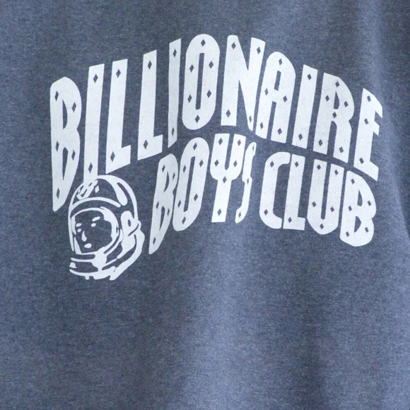 Hanes Ultimate Cotton Graphite Gray Billionaire Boys Club Crewneck Sweater Large - Picture 4 of 11